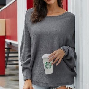 🆕 Oversized Dolman Knit Sweater